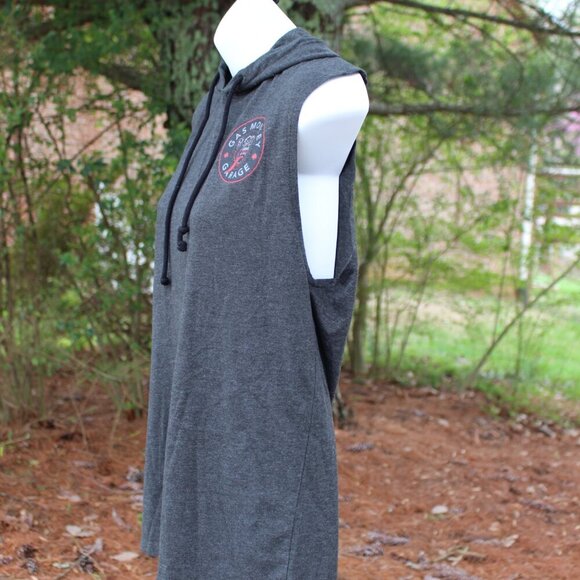 Gas Monkey Women’s Grey Hooded Muscle Tank, Size small - Picture 5 of 9